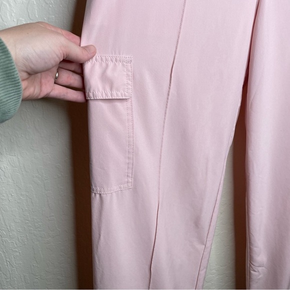 ATHLETA Vienna Women’s Cargo Pants Light Orchid Pink Size 12 Petal Pink Wide Leg - Picture 5 of 13